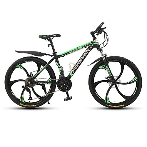 Mountainbike : Domrx Mountainbike 21 24 27 30 Geschwindigkeit Jungen und Mädchen Starke Stoßdämpfung Variable Geschwindigkeit Mountain Cross-Country-Fahrzeug-6 Messer schwarz grün_27