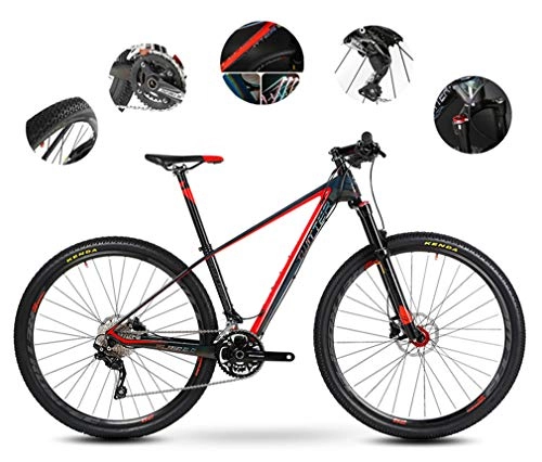 Mountainbike : DUABOBAO Mnner - Bike Mountain, Kohlefaser - / Event -, Luftdruck Schulter Kontrollierten, Sport, Verkehr, Outdoor, Familie, Rennrad, Red, 15.5