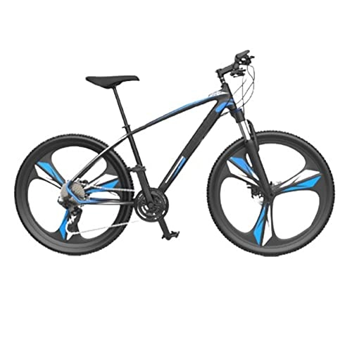 Mountainbike : DXDHUB 26 / 27, 5-Zoll-Rad-Erwachsener-Mountainbike, 24-Gang, vordere und hintere mechanische Doppelscheibenbremsen, verschleißfeste Reifen aus der Straße. (Color : Blue, Size : 27.5'')