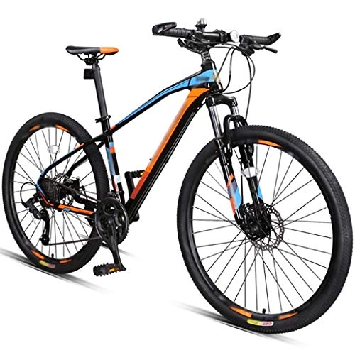 Mountainbike : DXIUMZHP Mountainbikes Mountainbikes Im Freien, Unisex 27-Gang-Fahrrad, Superleichtes MTB Aus Aluminiumlegierung, Scheibenbremse / Ölscheibenbremse (Color : Orange-Disc Brake, Size : 26 inches)