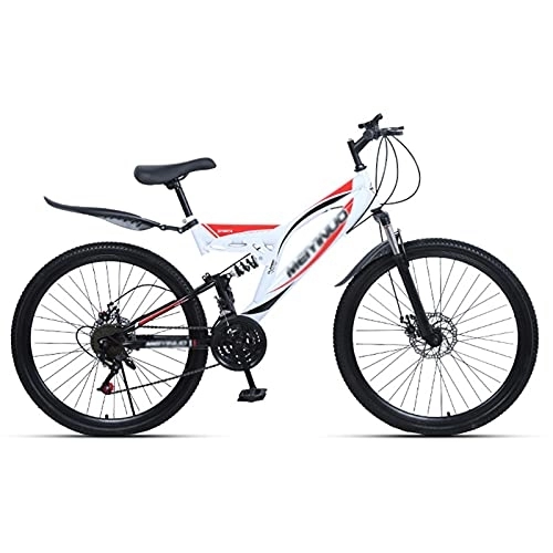 Mountainbike : FAXIOAWA Kinderfahrrad 26-Zoll-Mountainbike 21-Gang for Jugend Erwachsener Aluminium-Stahlrahmen mit Stoßdämpfern Mountainbike for Männer und Frauen (Color : Style1, Size : 26inch21 Speed)