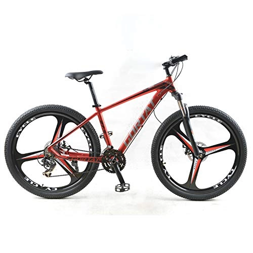 Mountainbike : FENGZ Fahrrad Aluminium Mountainbike 27.5 Fat Bike 24 Speed ​​3 Cutter Räder Fahrräder Die Rennräder MTB Doppelscheibenbremsen, A