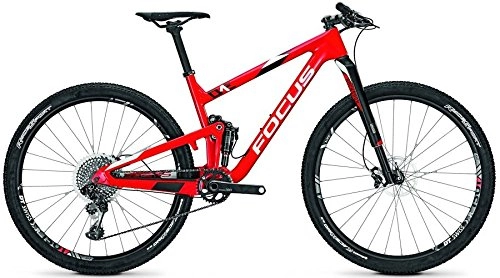 Mountainbike : Focus O1E Team 29R Twentyniner Fullsuspension Mountain Bike 2017 (Rot / Weiss, M / 45cm)