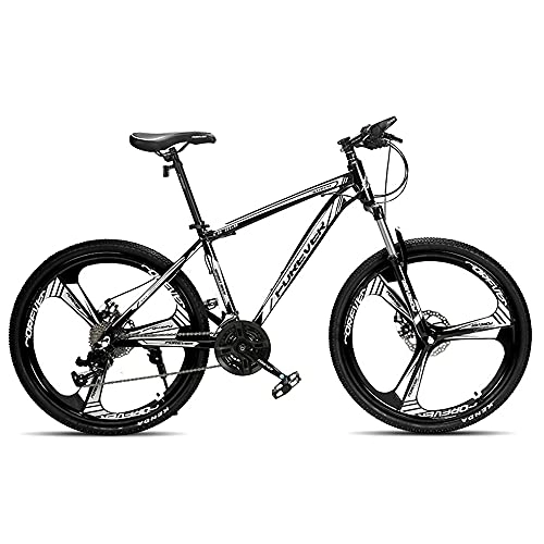 Mountainbike : FUFU 24-Zoll-Mountainbike, 24-Gang-Fahrrad, Volles Federgetriebe, Doppelte Scheibenbremsen, Fahrrad for Erwachsene (Color : A)
