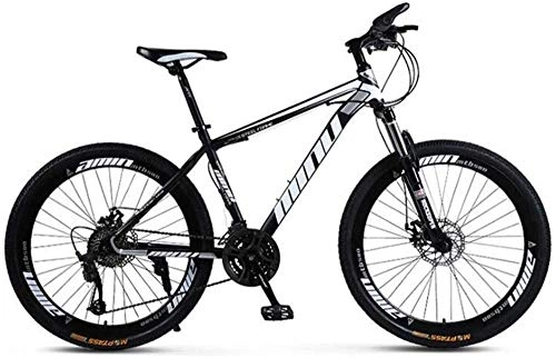 Mountainbike : Generic Mountainbikes Cityrder Das Harte Mountainbike-26 Zoll-Rad- Doppelscheibenbremsen-Stadt-Rennrad der Mnner(Farbe: WeiblauGre: 21 Geschwindigkeit) -21_Speed_Black_White