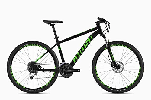 Mountainbike : Ghost Kato 4.7 AL U 27.5 Mountain Bike 2020 (L / 50cm, Night Black / Riot Green)
