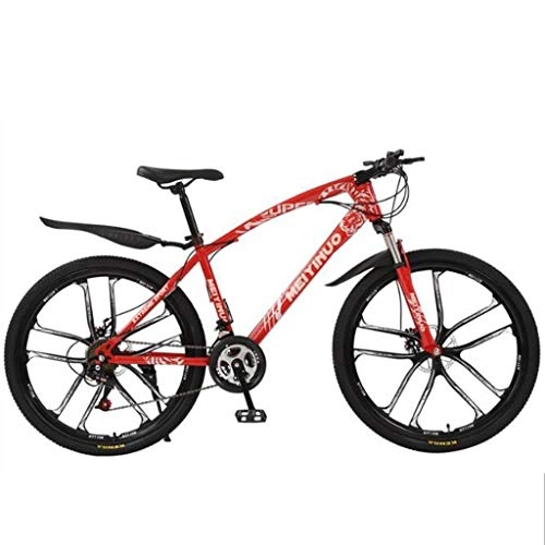 Mountainbike : GXQZCL-1 Mountainbike, Fahrrder, Mountainbikes, 26" Mountain Fahrrder, mit Doppelscheibenbremse und Vorderradaufhngung, 21 / 24 / 27 Geschwindigkeiten, Kohlenstoffstahlrahmen MTB Bike