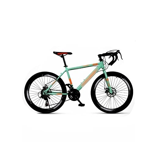 Mountainbike : Herren Fahrrad Road Bike Mountain Double Disc Brakes Shock Absorber Variable Speed Man and Women Students Bicycle (Color : Red) (Green)