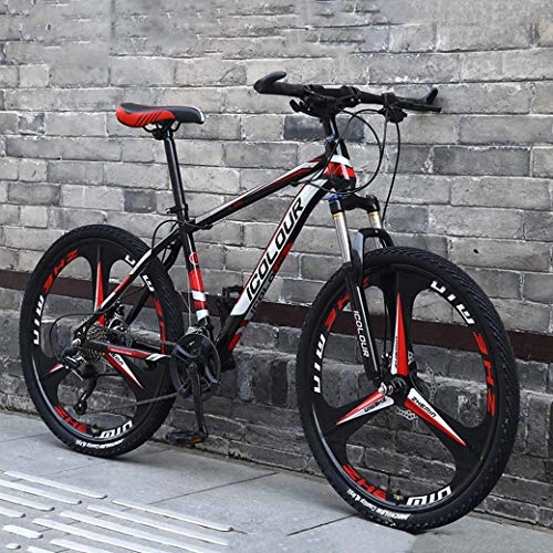 Mountainbike : Hmcozy Mountainbike, 26" Doppelscheibenbremse Fully Anti-Rutsch, Off-Road Variable Speed Rennrad fr Mnner und Frauen, A, 27 Speed