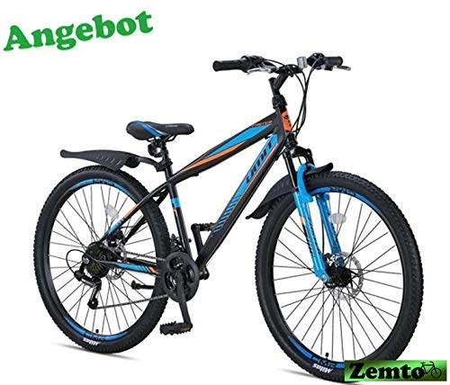 Mountainbike : Hooptec MTB Mountainbike 27, 5 Zoll, Faster 46 cm OSchwarz-blau