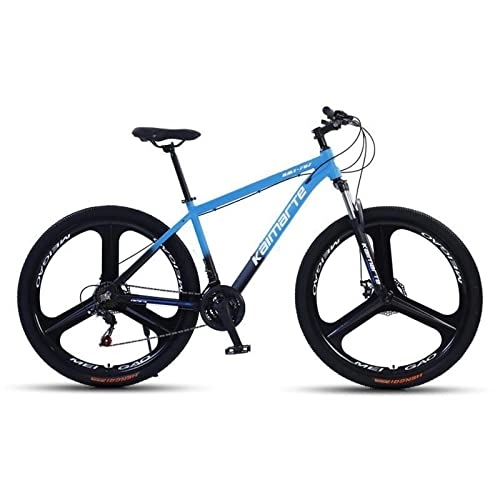 Mountainbike : HTCAT Fahrrad, Pendlerfahrrad mit Doppelscheibenbremse, 24-27-Gang-Mountainbike, Aluminium, Mehrfarbig, geeignet for Straßenwege, Strand, Schnee, Dschungel. (Color : Blue, Size : 27 Speed)