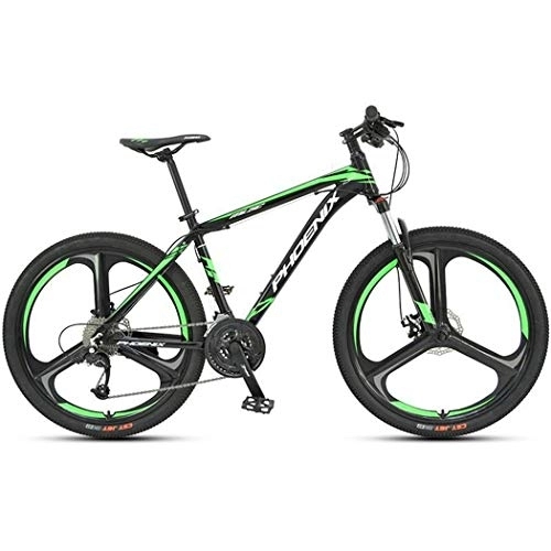 Mountainbike : Kays Mountainbike Mountain Bike, Männer / Frauen MTB Fahrräder, Aluminium Rahmen, Doppelscheibenbremse Federung Vorne, 26-Zoll-Rad, 27 Geschwindigkeit (Color : Green)