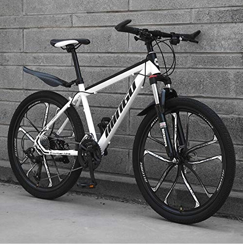 Mountainbike : KEMANDUO BTX, weiß zehn Doppel Schneidrad Scheibenbremse Starrrahmen Fahrrads und die Sitzverstellung, VTT Geschwindigkeit 26 Zoll 21 / 24 / 27 / 30, 27 Speed