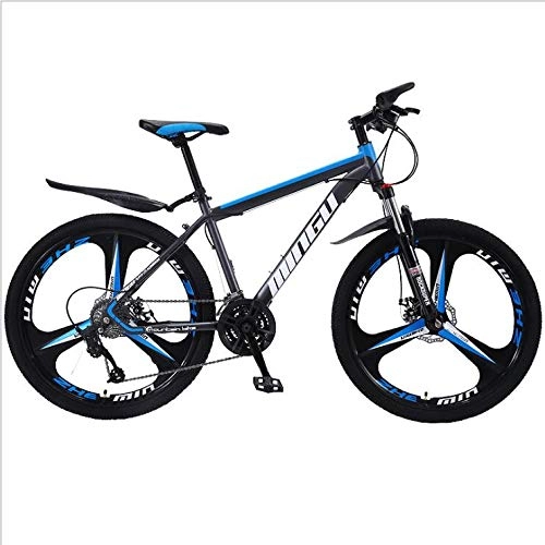 Mountainbike : KEMANDUO Mountainbike, blau Mito Doppelrad Rahmen Fahrradscheibenbremse hart und Stellen Sie den Sitz, Mountainbike Geschwindigkeit 26 Zoll 21 / 24 / 27 / 30, 30 Speed
