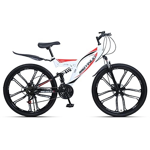 Mountainbike : Kinderfahrrad 26 Zoll Mountainbike 21 Geschwindigkeiten Gears Bike verstellbarer Sitz Mountainbike für Männer und Frauen, mit Doppelscheibenbremsen und Stoßdämpfern ( Color : Style4 , Size : 26inch2