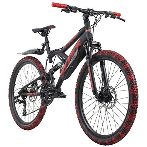 Mountainbike : KS Cycling Mountainbike Fully 24'' Bliss schwarz-rot RH 38 cm