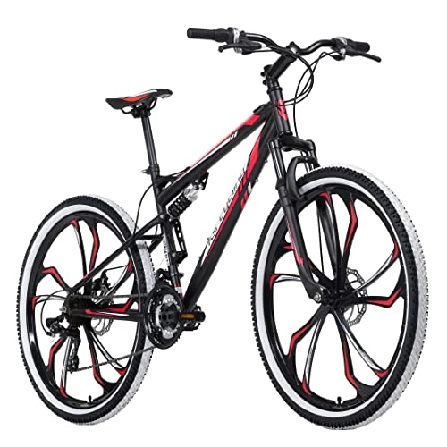 Mountainbike : KS Cycling Mountainbike Fully 27, 5" Scrawler Schwarz-Rot RH 46