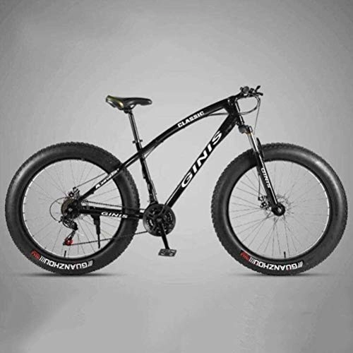 Mountainbike : LAMTON Hardtail Mountain Bikes - 26 Zoll High-Carbon Stahl Dual Disc Brakes Sport und Freizeit City Road Fahrrad Herrenrad for einen Weg, Trail und Gebirge (Farbe : Schwarz, Gre : 27 Speed)
