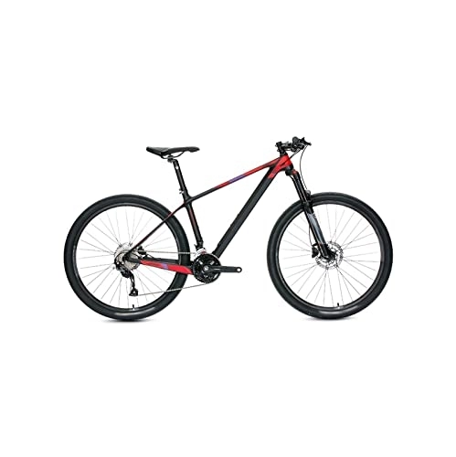 Mountainbike : LANAZU Fahrrad mit Variabler Geschwindigkeit für Erwachsene, Mountainbike aus Kohlefaser, pneumatische 27-Gang-Stoßdämpfergabel, geeignet für den Transport, im Gelände