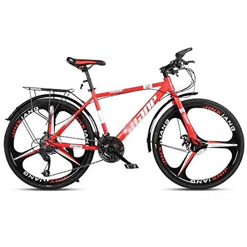 Mountainbike : LILIS Mountainbike MTB Fahrrad-Straßen-Fahrräder Mountainbike Erwachsene Einstellbare Geschwindigkeit for Männer und Frauen 26in Räder Doppelscheibenbremse (Color : Red, Size : 21 Speed)