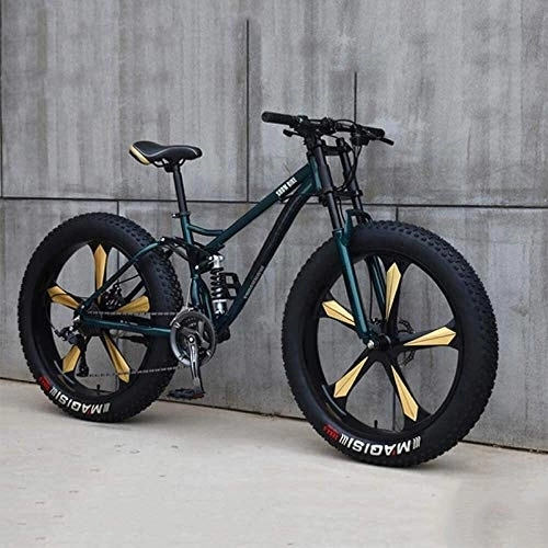 Mountainbike : Lyyy Fahrrad, Mountainbike, 26 Zoll 7 / 21 / 24 / 27 Speed ​​Bike, Männer Frauen Studenten Variable Speed ​​Bike, Fat Tire Mens Mountain Bike YCHAOYUE (Color : Cyan, Size : 27 Speed)