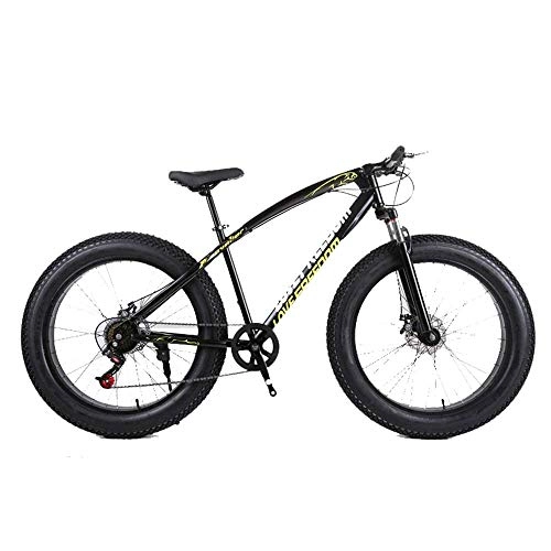 Mountainbike : Mnjin Outdoor-Sportarten Fat Bike, 26-Zoll-Cross-Country-Mountainbike 27-Gang-Strand Schnee Berg 4.0 große Reifen Erwachsenen Outdoor-Fahren
