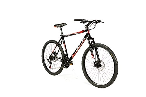 Mountainbike : Moma Bikes MTB Fahrrad, FOX 26”, Aluminium SHIMANO 21 Gänge, Scheiben Bremsen, Vorne Federung