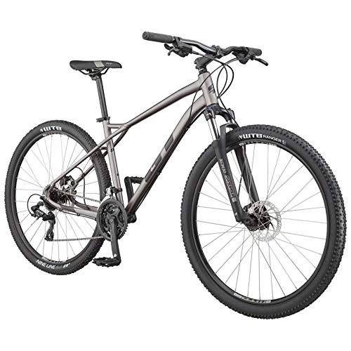 Mountainbike : Mountainbike 29 Zoll Hardtail MTB GT Aggressor Expert 2020 21 Gang Fahrrad (Silber, M)