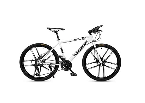 Mountainbike : Mountainbike Adult Mountainbike 26 Zoll Doppelscheibenbremse Einrad 30-Gang-Offroad-Speed-Fahrrad Männer und Frauen, E, 30-Gang