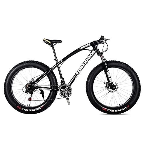 Mountainbike : Mountainbike, Straßenrad, Erwachsene, 24 Zoll, 21 / 24 / 27 Gänge, Männer, Damen, Federgabel, Vorderrad, Blau, 20, 21 Geschwindigkeitsstufen (Schwarz 20)