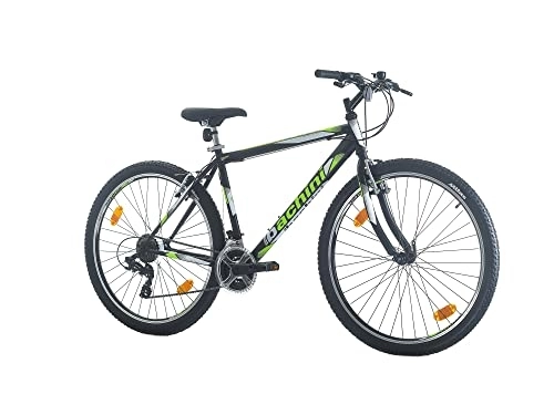 Mountainbike : Multibrand Probike PRO 27.5 Zoll Fahrrad Mountainbike Shimano 21 Gang, Herren, Damen, Jungen geeignet ab 170-185 cm (Schwarz Grün Matt)