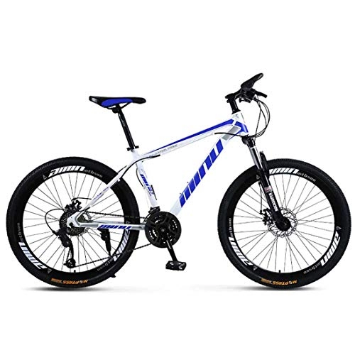Mountainbike : MUYU Endurance Aluminium Rennrad, 21 Geschwindigkeiten (24 Geschwindigkeiten, 27 Geschwindigkeiten, 30 Geschwindigkeiten) Dual Disc-Brake 3-Speichen-Pendlerfahrrad, Blue, 30speed