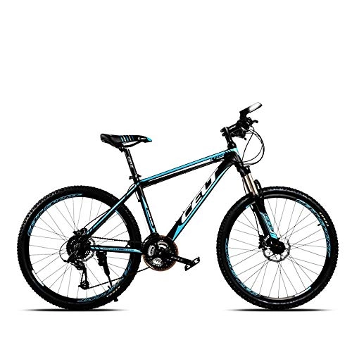 Mountainbike : MXBIN 26 Zoll Fahrrad Mountainbike 27 Geschwindigkeit Ölscheibenbremse Aluminium Rahmen Werkzeuge zur Reparatur von Ersatzteilen (Color : White+Blue)