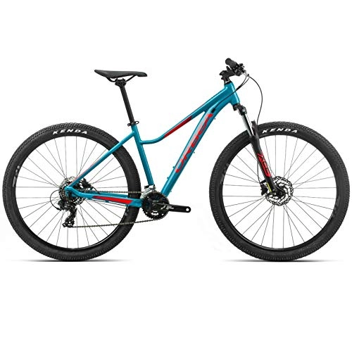 Mountainbike : ORBEA Unisex Fahrrad MX 50 ENT L MTB Hardtail, 14 Gang, 45 cm, 29", Blau - Rot, K210