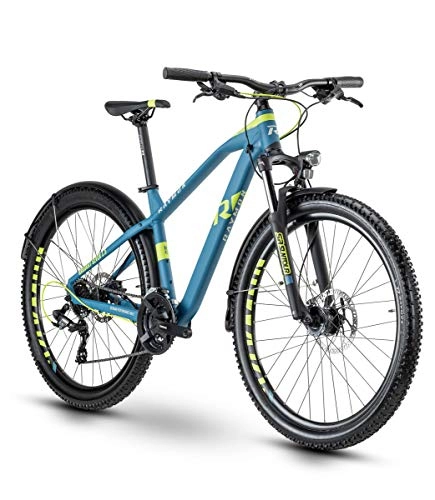 Mountainbike : RAYMON HardRay Nine 1.5 29'' MTB Fahrrad blau / grün 2020: Größe: 43 cm