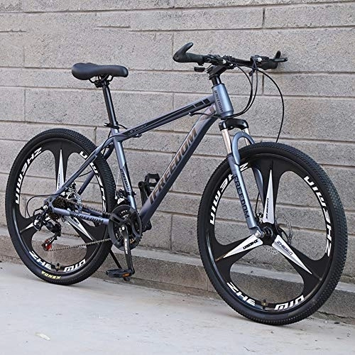 Mountainbike : SANJIANG Mountainbike 21 / 24 / 27 / 30 Speed ​​Doppelscheibenbremse City Bikes 24 / 26 Zoll All-Terrain-Anpassung Hard Tail Front Shock Absorber Suspension, D-24in-24speed