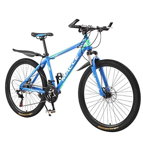 Mountainbike : SEESEE.U Faltbares Mountainbike 26 Zoll, MTB-Fahrrad, verstellbares Sitz-Hardtail-Mountainbike, 6-Speichen-24-Gang-Scheibenbremse Vollfederung Rahmenrahmen aus Stahl