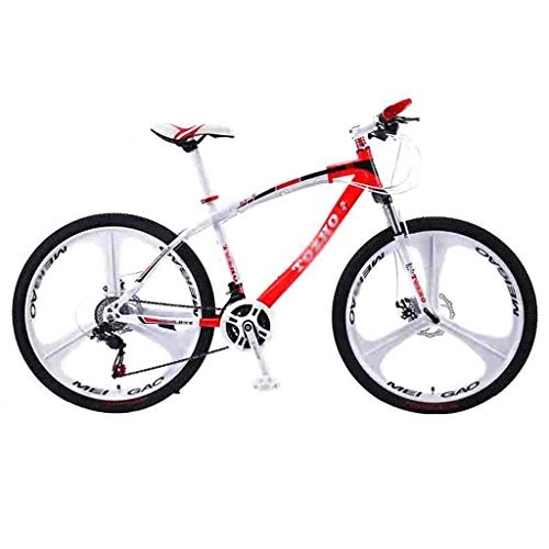 Mountainbike : SOAR 26 Zoll Mountainbike Fahrraderwachsene Mountainbike MTB Straßen-Fahrräder for Männer und Frauen 24 / 26in Räder Adjustable Speed-Doppelscheibenbremse (Color : Red-26in, Size : 21 Speed)