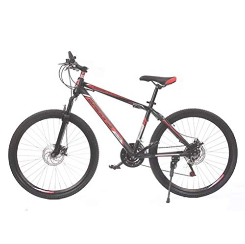 Mountainbike : Tbagem-Yjr 21-Gang-Mountainbike, 24-Zoll-Doppelscheibenbremse Geschwindigkeitsreise Straße Fahrrad Sport Freizeit (Color : Black red)