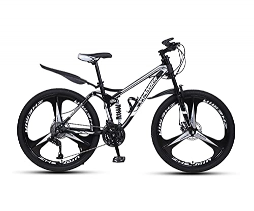 Mountainbike : Tbagem-Yjr 26 Zoll Klappbares Mountainbike 21 / 24 / 27 / 30 Geschwindigkeit Adult High Carbon Steel Vollfederung MTB Fahrrad 3 Messer Räder Outroad Fahrräder (Color : C, Size : 30speed)