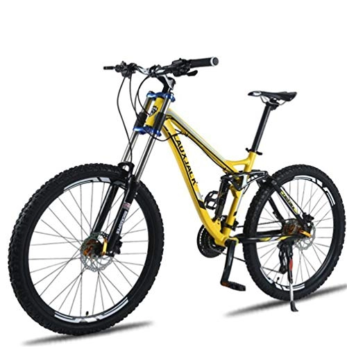 Mountainbike : Tbagem-Yjr 26-Zoll-Rad Mountainbike, Freestyle-Off-Road-Fahrrad for Erwachsene Herren Jungen (Color : Yellow, Size : 27 Speed)