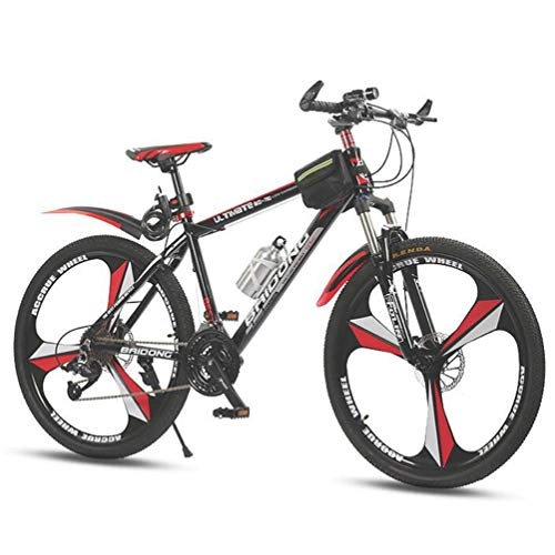 Mountainbike : Tbagem-Yjr 27-Gang-Mountainbike, Kohlenstoffarmer Stahlkörper, Stadtstraße, Fahrrad, 26-Zoll-Laufrad (Color : Red)