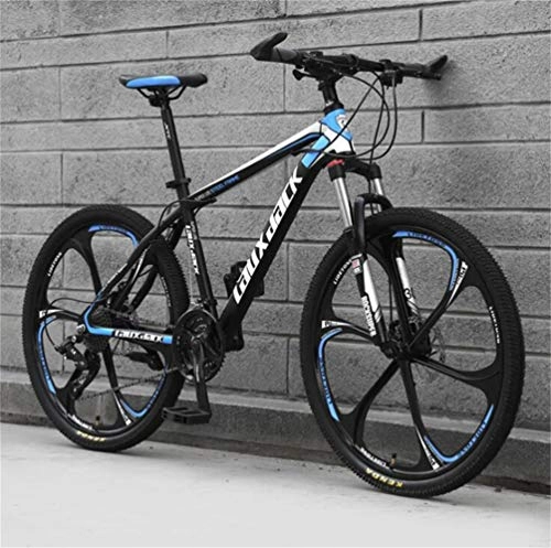 Mountainbike : Tbagem-Yjr Adult Mountainbike 26-Zoll-Doppelscheibenbremse Offroad-Geschwindigkeit Fahrrad Männer Und Frauen (Color : Black Blue, Size : 24 Speed)