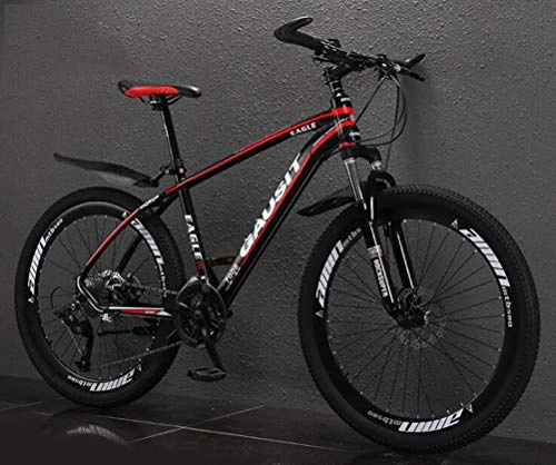Mountainbike : Tbagem-Yjr Aluminum Alloy Mountainbike, 26 Zoll Off-Road-Dämpfung Sport Freizeit Outdoor (Color : Black red, Size : 30 Speed)