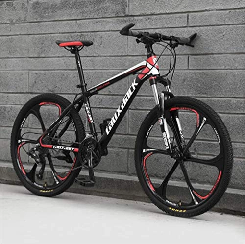 Mountainbike : Tbagem-Yjr Berg Fahrrad for Erwachsene, Off-Road Herren MTB 26 Zoll Dual-Fahrwerk Fahrrad (Color : Black red, Size : 27 Speed)