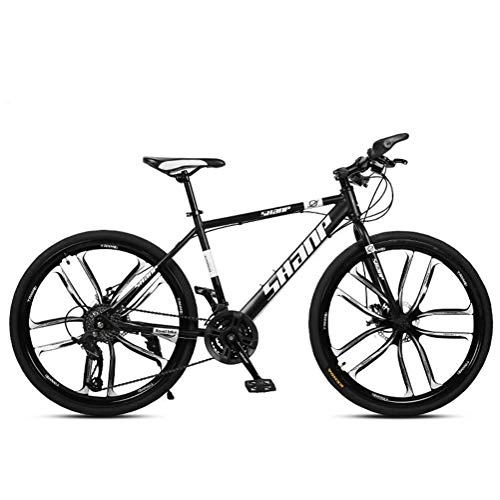 Mountainbike : Tbagem-Yjr City Mountainbike, Offroad Fahrrad Mit Variabler Geschwindigkeit Doppelscheibenbremse for Erwachsene (Color : Black, Size : 21 Speed)