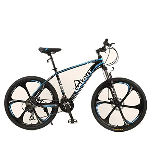 Mountainbike : Tbagem-Yjr for Männer Mountain Bike, 17 Zoll Aluminiumlegierung Feld Stadt Straßenfahrrad for Erwachsene (Color : Blue, Size : 27 Speed)