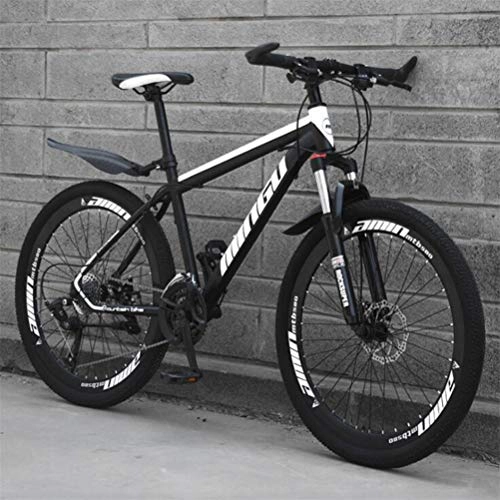 Mountainbike : Tbagem-Yjr Hardtail Mountain Bikes for Erwachsene Herren, Pendler Stadt Hardtail-Gebirgsfahrrad (Color : Black White, Size : 24 Speed)
