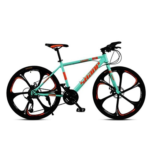 Mountainbike : Tbagem-Yjr Mountainbike Fahrräder 26 Zoll Scheibenbremse Speichenräder Fahrrad, Rennrad Fahrrad (Color : Green, Size : 21 Speed)
