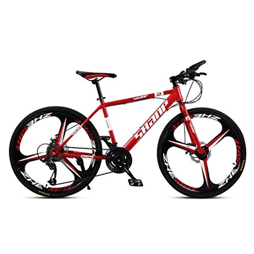Mountainbike : Tbagem-Yjr Mountainbike Mit 3 Messerrädern, 26-Zoll-Stadtrad-Geländefahrrad (Color : Red, Size : 21 Speed)